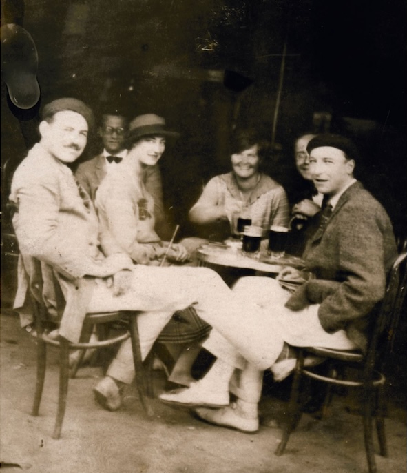 Ernest Hemingway with Lady Duff Twysden, Hadley, and friends, during the July 1925 trip to Spain Not specified, owned by John F. Kennedy Presidential Library and Musum, Boston [Public domain]